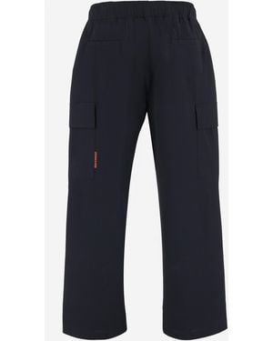 Just Cavalli Stretch Nylon Pants Polyamide Pants - Blue
