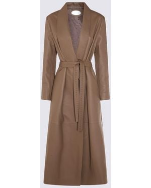 Fendi Leather Coat - Brown