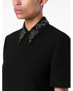 Versace Mini Dress Virgin Wool - Black