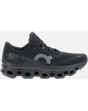 On Shoes Trainers Pelle E Tessuto - Black