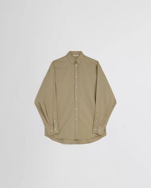 Phoebe Philo Chemise Oversize À Col Boutonné Trench Shirt - Natural