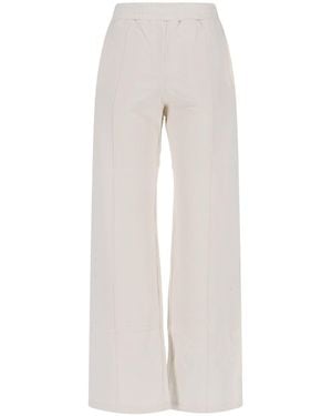 Golden Goose Wide-Leg Cotton Sports Trousers - White