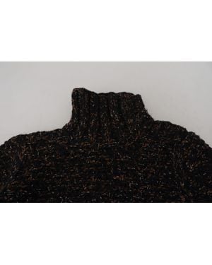 Dolce & Gabbana Fatto A Mano Turtleneck Pullover Jumper Virgin Wool Clothing - Black