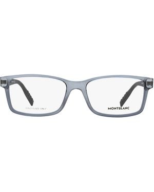 Montblanc Rectangular Eyeglasses Mb0066O 003 Transparent-Matte 56Mm 0066/Matte Plastic (Injected) - Black