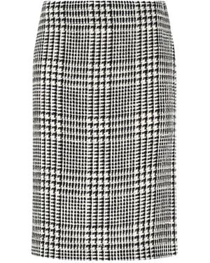 Gianluca Capannolo Pied De Poule Midi Skirt - Grey