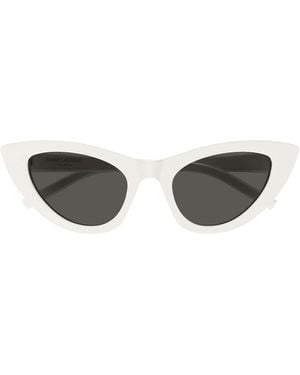Saint Laurent Saint Laurent Sl 213 Lily Linea Sl Logo 017 Sunglasses - Brown