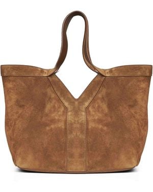 Saint Laurent Cognac Y Small Tote Bag - Brown