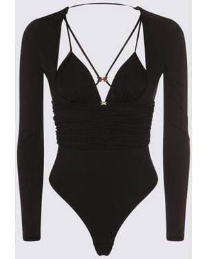 Elisabetta Franchi Viscose Bodysuit - Black