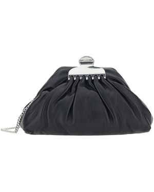 Marc Jacobs Clutch Claw Clip Piccola Leather - Blue