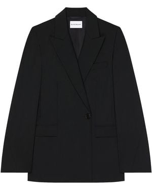 Givenchy Double Breasted Tailored Jacket Blazer - Black