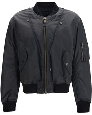 Maison Margiela Reversible Bomber Polyamide Down Jackets - Blue