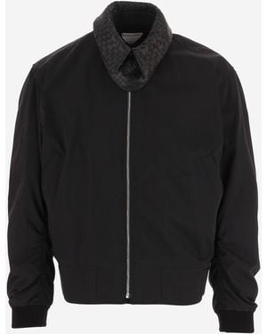 Bottega Veneta Bomber Jacket Cotton-Blend Polyamide - Black