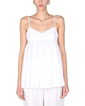 Aspesi Poplin Top Cotton Tops - White