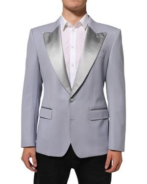 Dolce & Gabbana Wool Sicilia 2 Buttons Suit Blazer 03+Pl+Se+Wo - Gray