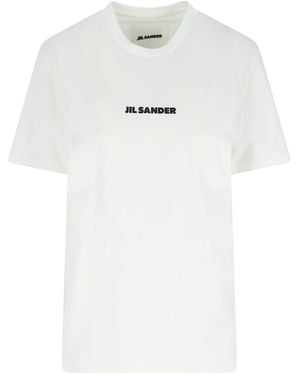 Jil Sander Logo T-Shirt - White