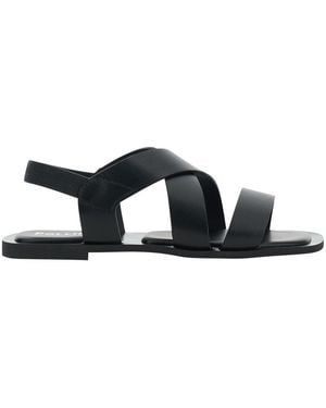 Pollini Flat Sandal - Black