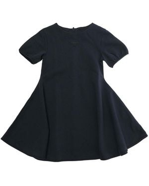 Emporio Armani Dress, Crew Neck, Polyester - Blue