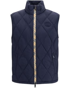 Burberry Down Vest Blazers & Vests - Blue