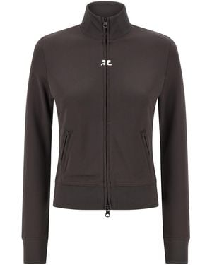 Courreges Polyester Sweatshirt - Black