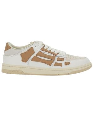 Amiri 'Skel Top' Low Top Trainers With Logo Patch On The Tongue And Logo Lettering On The Heel - White