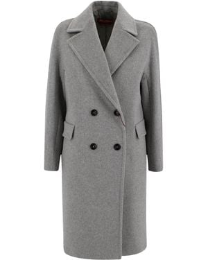 Max Mara Double-Breasted Coat - Gray