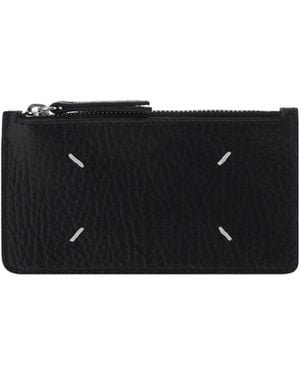 Maison Margiela Card Holder Calf Leather Bos Taurus Wallet - White