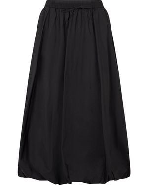 Weekend by Maxmara Skirt Wide Flared Polyamide - Black
