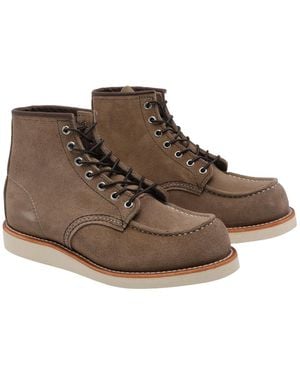 Red Wing Boots Suede Leather/Rubber Sole - Brown