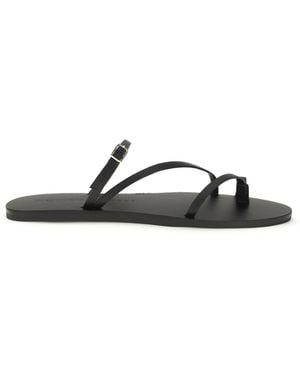 Manebí Giorgia Leather Strappy Sandals Calf Bos Taurus - White
