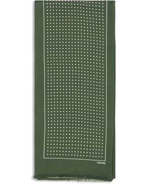 Tom Ford Polka Dot Scarf - Green