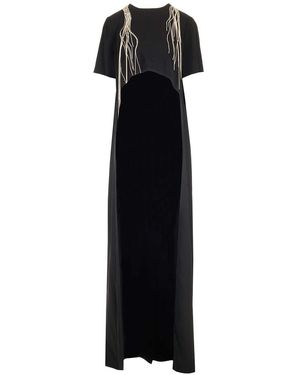 Dries Van Noten Embellished Crepe Top - Black