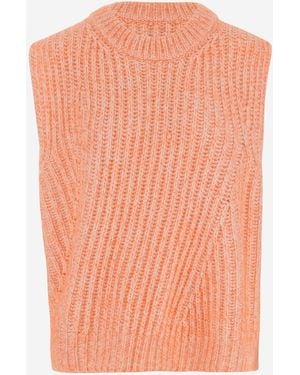 Sa Su Phi Sleeveless Ribbed Wool Blend Jumper - Pink