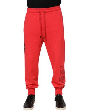 Dolce & Gabbana Graphic Print Joggers - Red