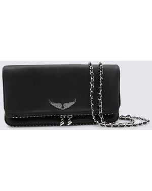 Zadig & Voltaire Rock Grained Leather Shoulder Bag - Black