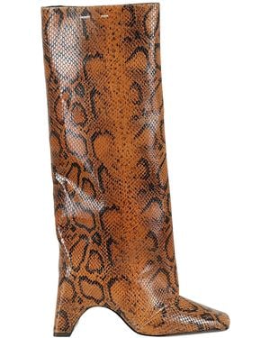 Coperni Snake Print Bridge Boot - Brown