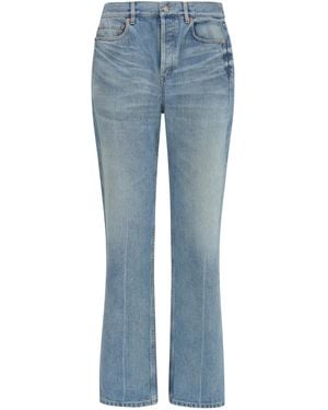 Saint Laurent Authentic Straight Jeans Medium Blu Cotton - Blue