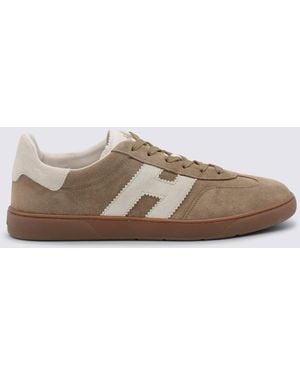 Hogan Leather Trainers - Brown