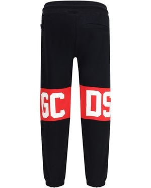 Gcds Brushed Cotton Sweatpants - Black