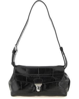 Lemaire Gear Small Shoulder Bag Calfskin Leather (Bos Taurus) - Black