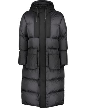Herno Long Hooded Down Jacket - Black
