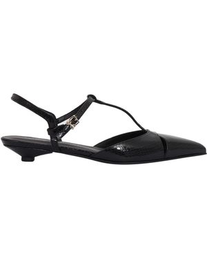 Sergio Levantesi Fiamma5 Aspis Nero Slingback Shoes Sandal - Black