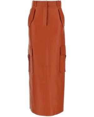 Zimmermann Illustration Skirt - Orange