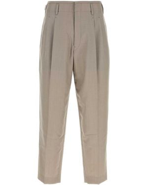 Lemaire Cappuccino Polyester Blend Pant - Gray