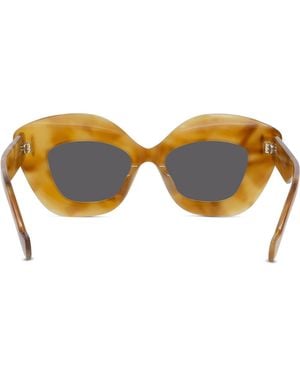 Loewe Lw40127I Anagram 53A Havana Light Acetate Occhiali Da Sole - Brown