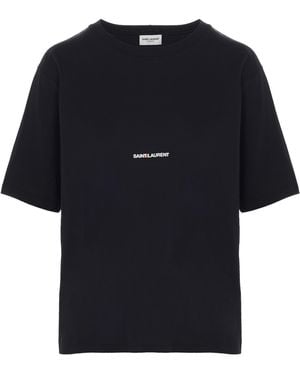 Saint Laurent Rive Gauche T-Shirt - Black