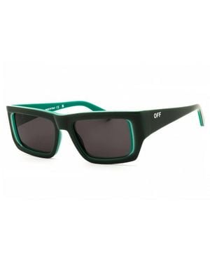 Off-White c/o Virgil Abloh Sunglasses Rectangle Full Rim, Frame And Lens Prescott1175705 - Green