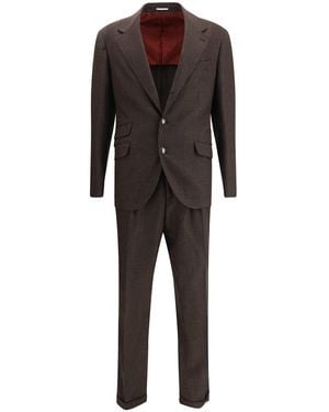 Brunello Cucinelli Prince Of Wales S Suit - Gray