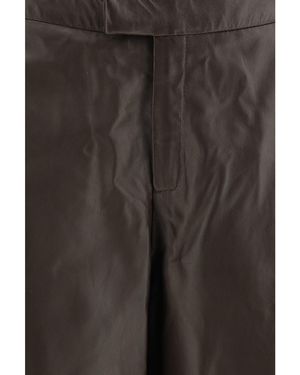 Arma Leather Pants - Gray