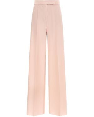 Max Mara Straight Flat Front Trousers - Pink