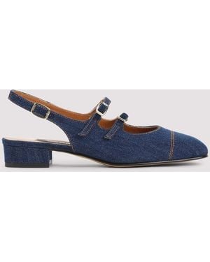 CAREL PARIS Peche 25 Fabrics Mary Jane Court Shoes - Blue